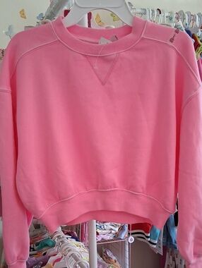 Great Price, Girls Pink Crewneck Sweatshirt